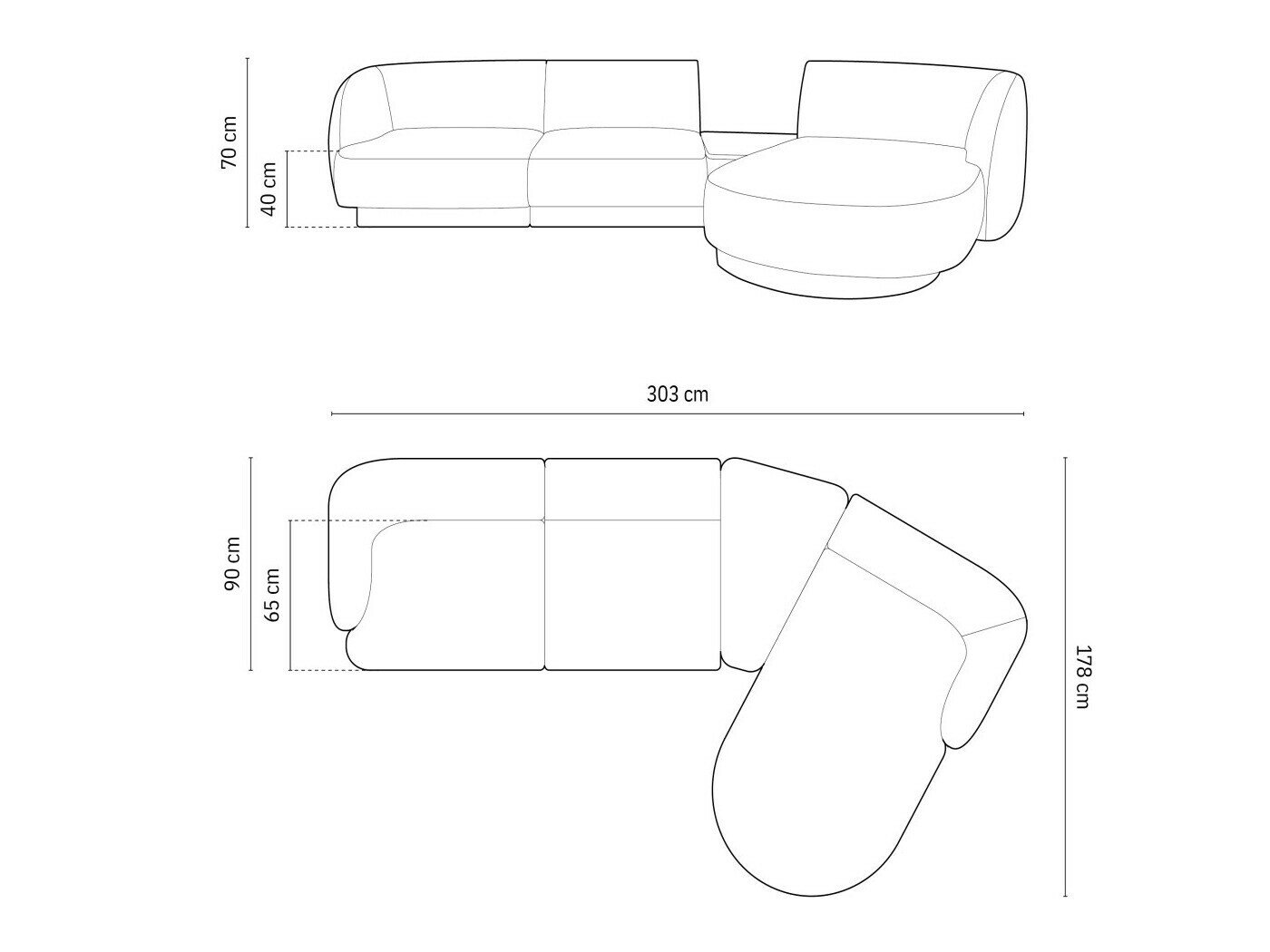 Moduulikulmasohva Tivlomi 117 (Bluvel 14)