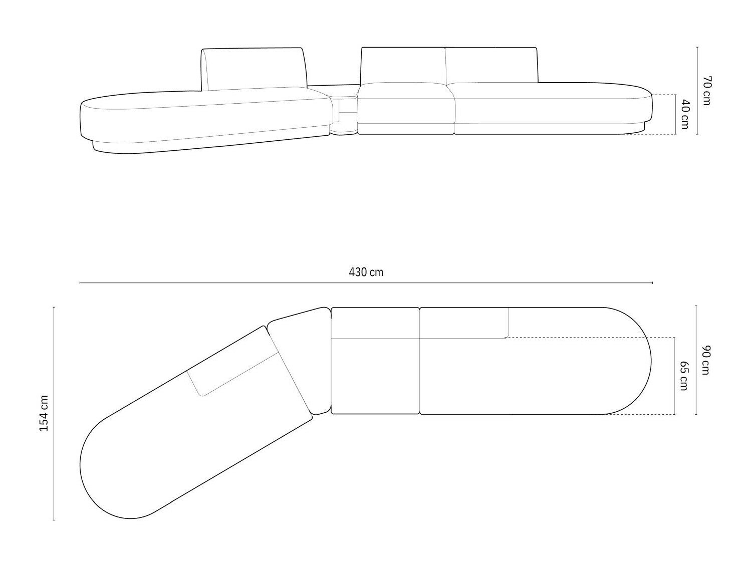 Moduulikulmasohva Tivlomi 120 (Bluvel 13)