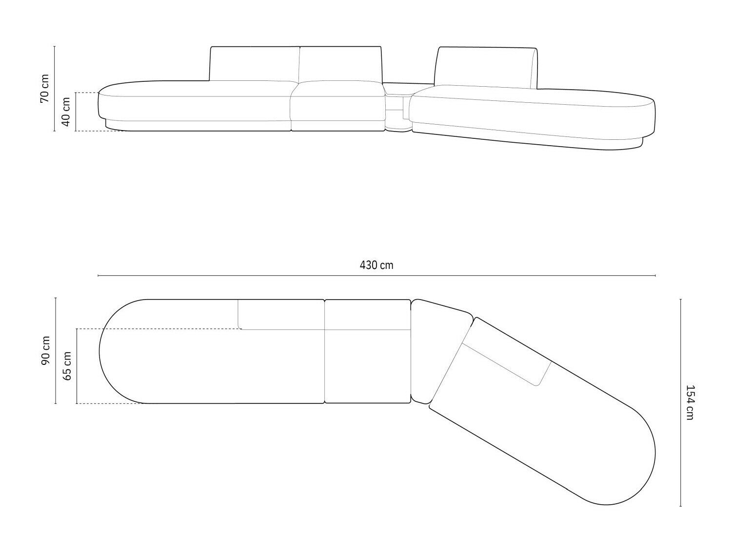 Moduulikulmasohva Tivlomi 120 (Bluvel 77)