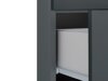 Pystymallinen kylpyhuonekaappi Larlori 107 (Antrasiitti)