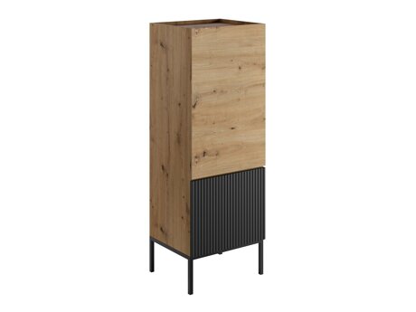 Bookcase Lunole 102 (Artisan oak + Black)