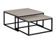 Nest of coffee tables Oswego 101 (Cashmere + Black)