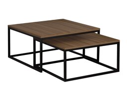 Sohvapöytäsetti Oswego 101 (Pähkinä + Musta)