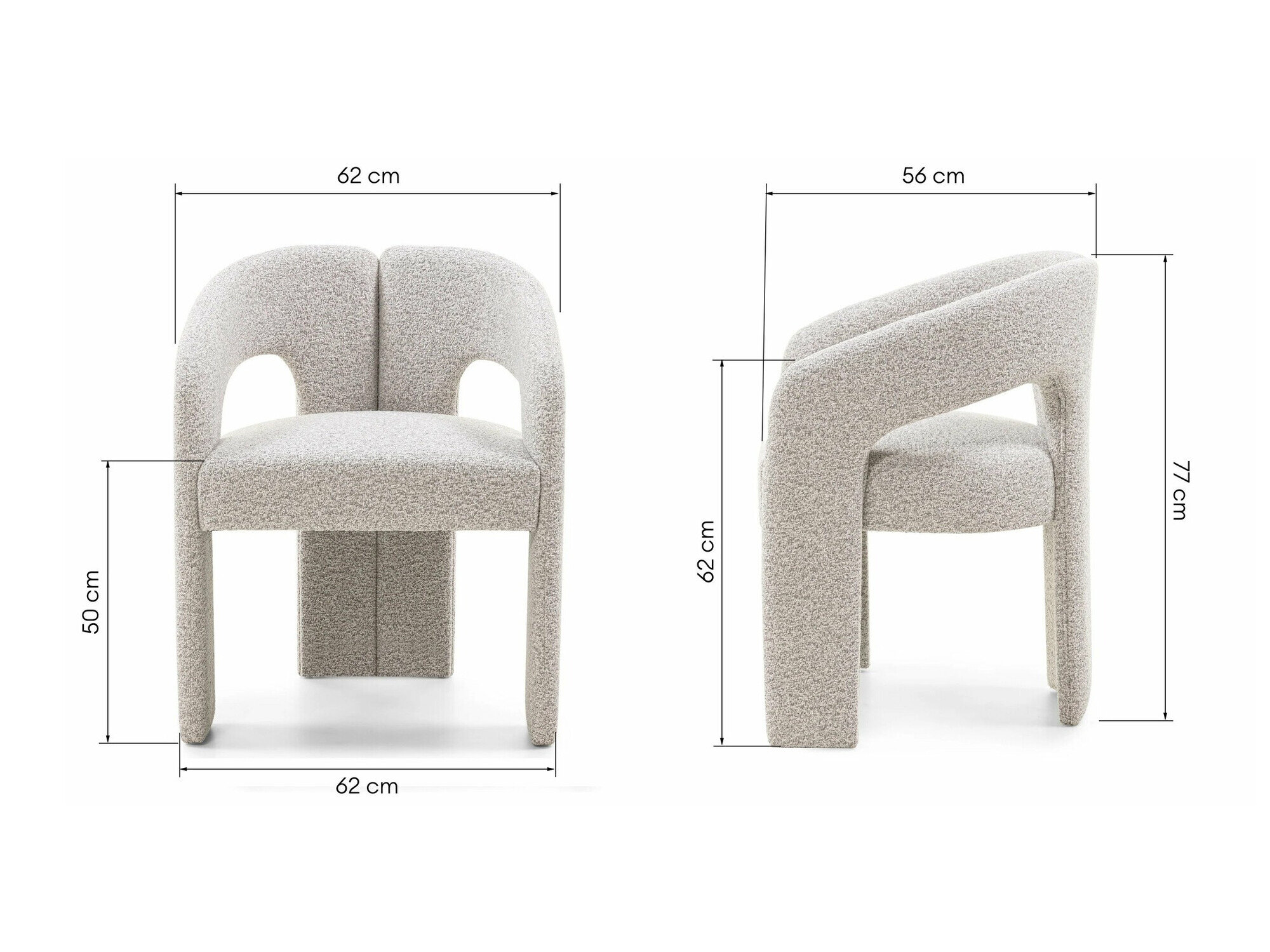 Tuoli Burleson 125 (Harmaa)