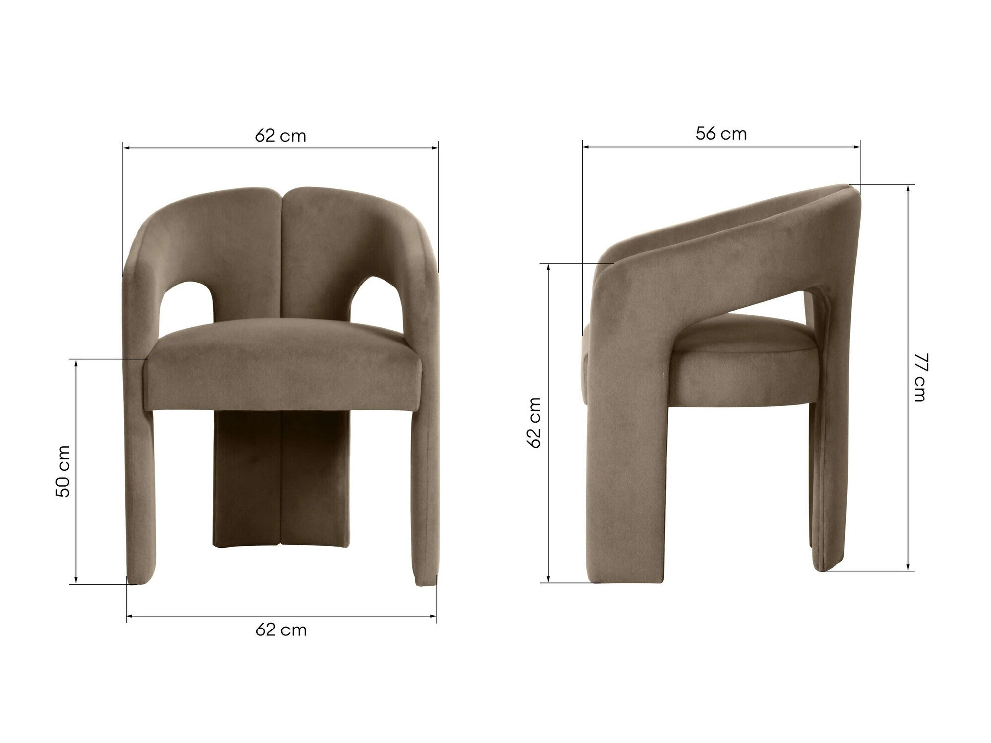 Tuoli Burleson 125 (Ruskea)