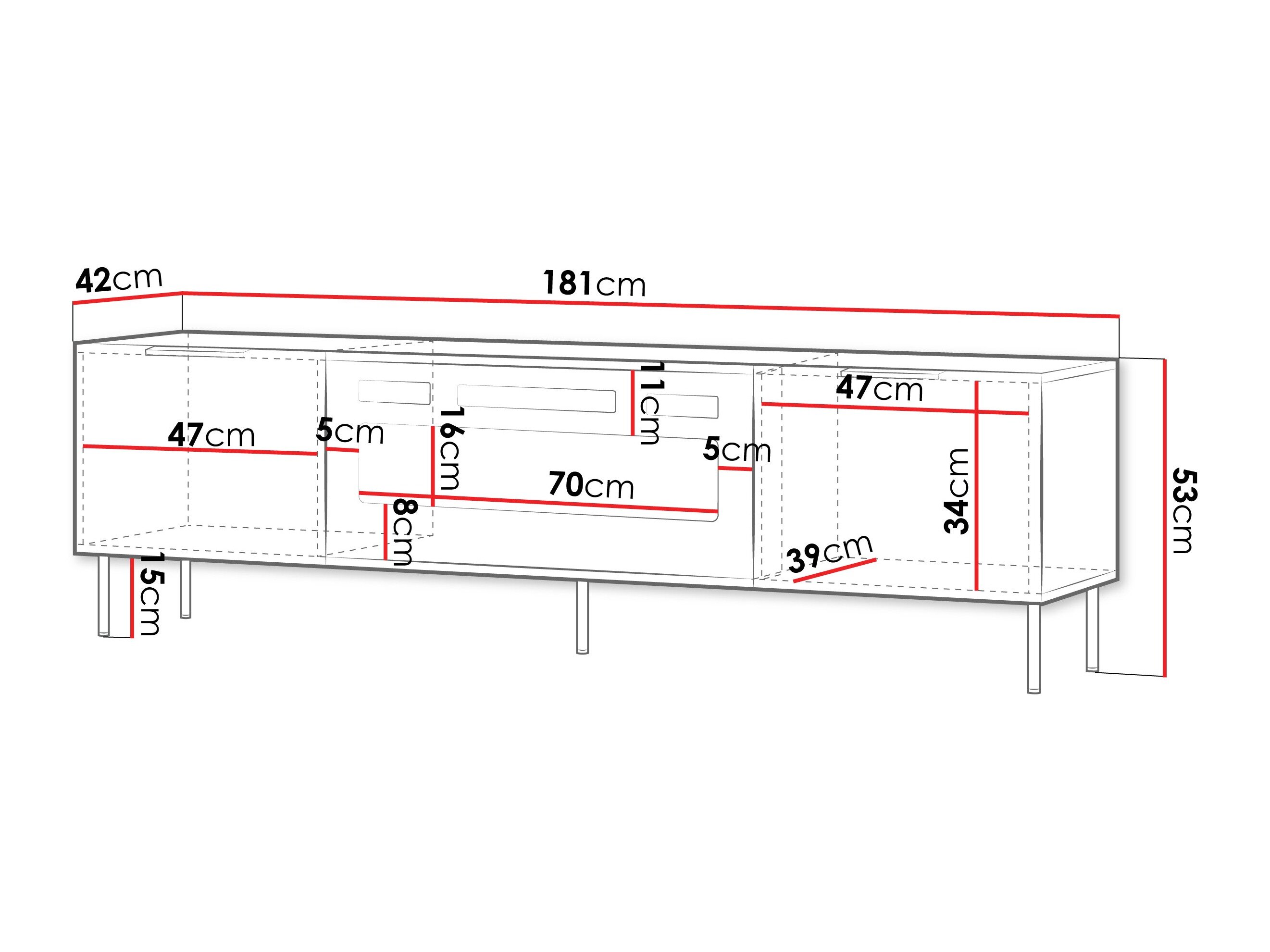 TV stand Mardalu 107