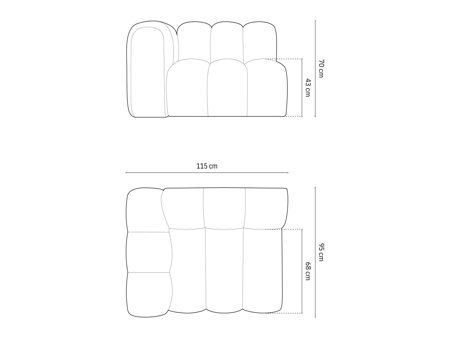 Modulaarinen istuinyksikkö Cirleve 110 (Salvador 01)