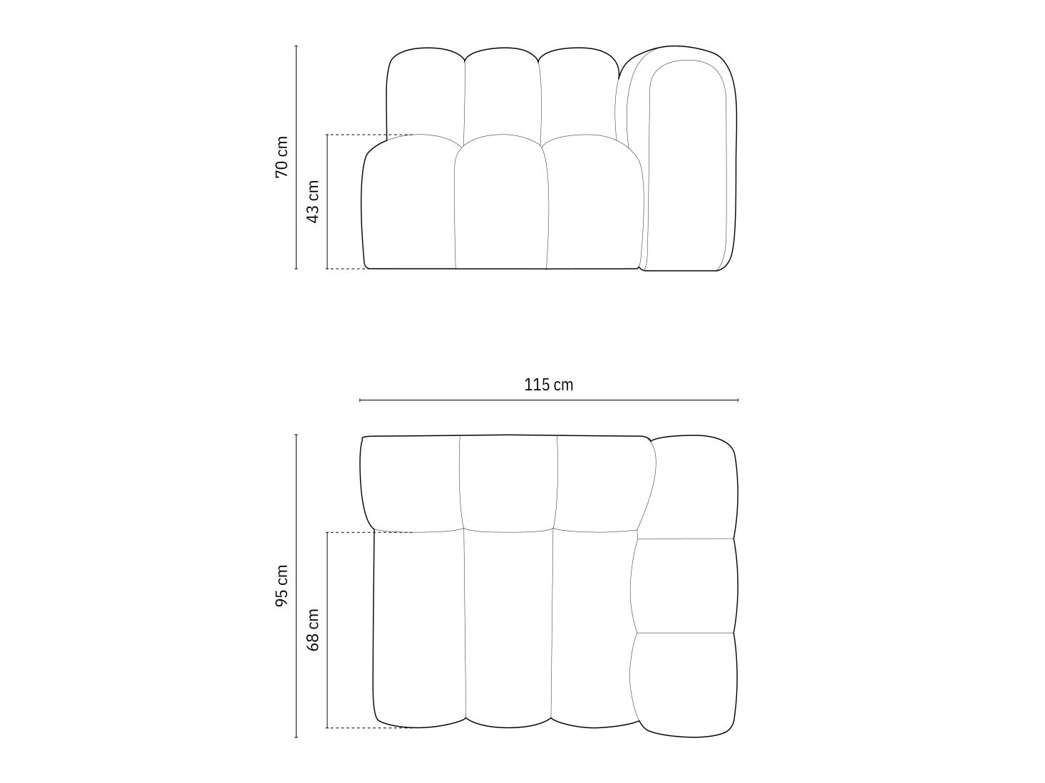 Modulaarinen istuinyksikkö Cirleve 110 (Salvador 01)