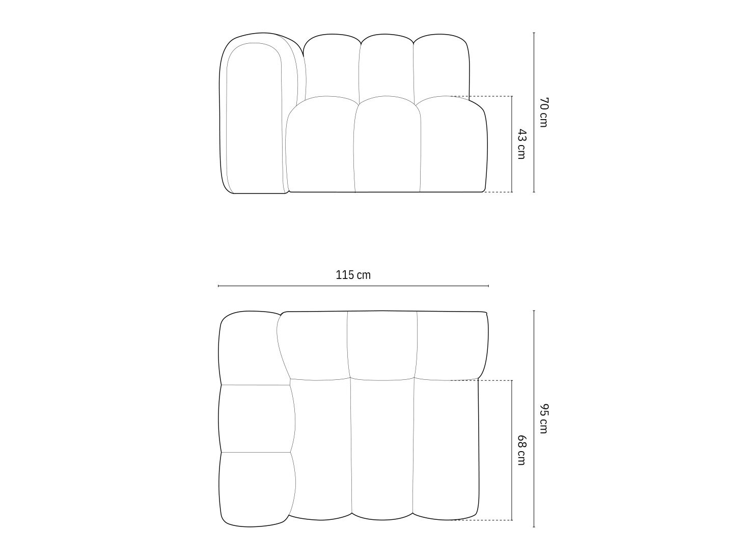 Modulaarinen istuinyksikkö Cirleve 110 (Salvador 14)