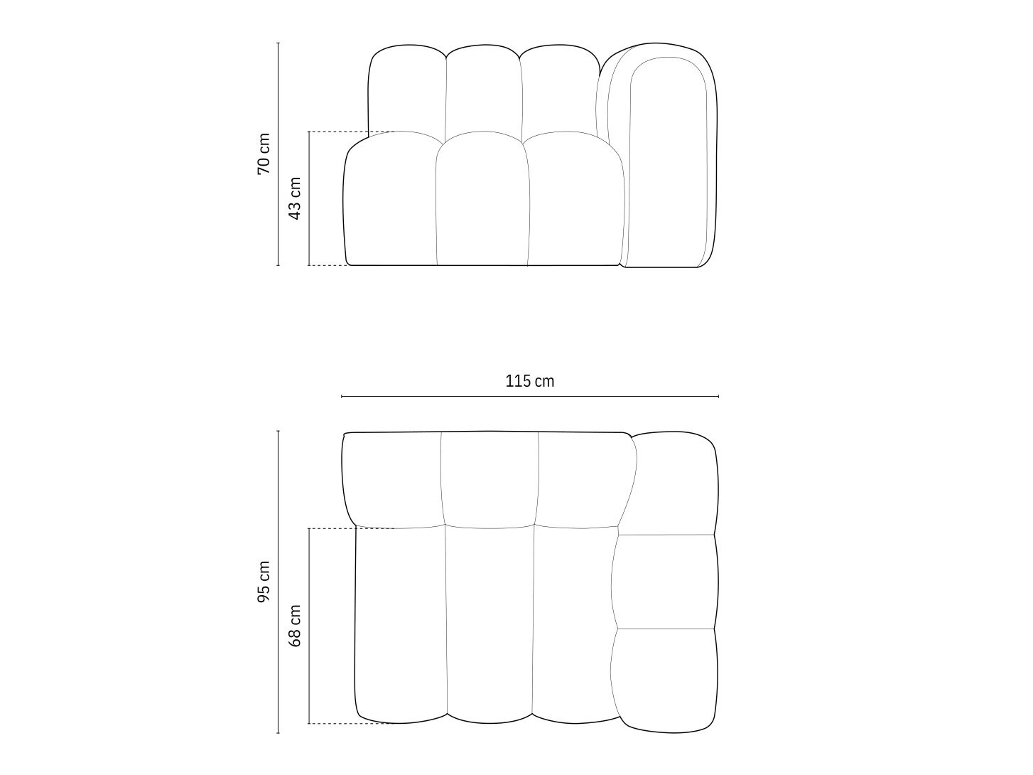 Modulaarinen istuinyksikkö Cirleve 110 (Salvador 14)