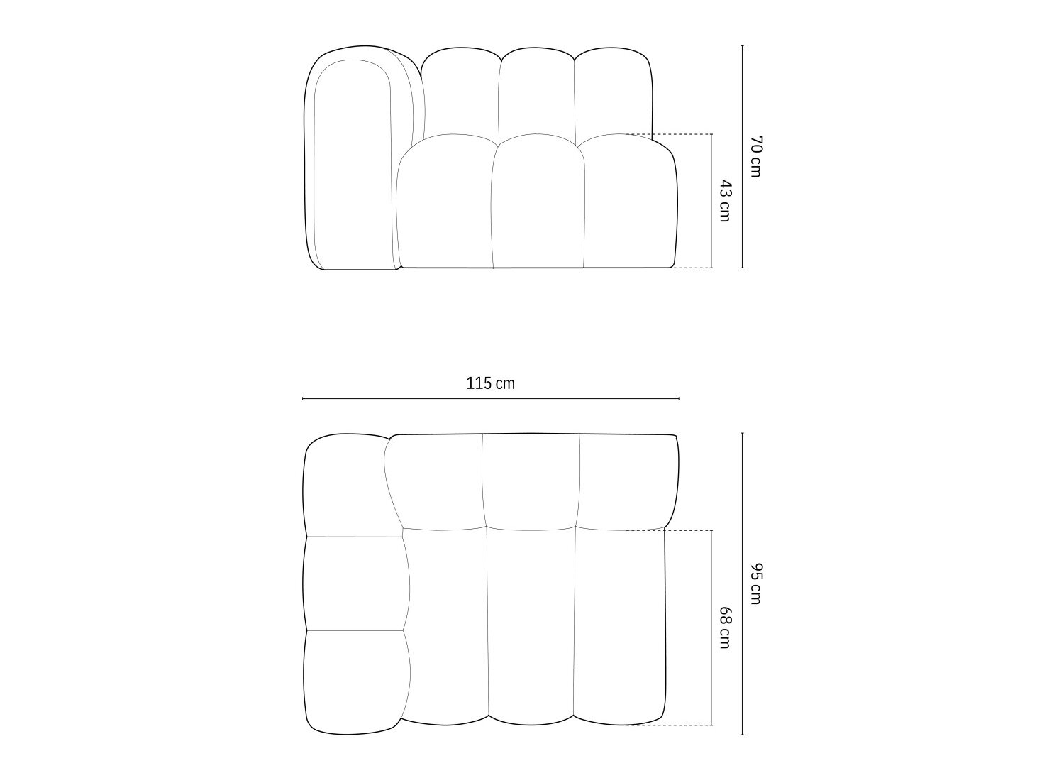 Modulaarinen istuinyksikkö Cirleve 110 (Salvador 17)