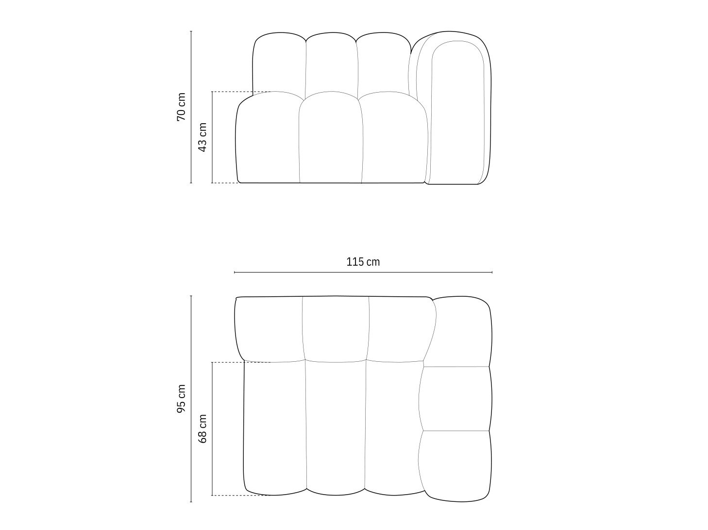 Modulaarinen istuinyksikkö Cirleve 110 (Salvador 17)