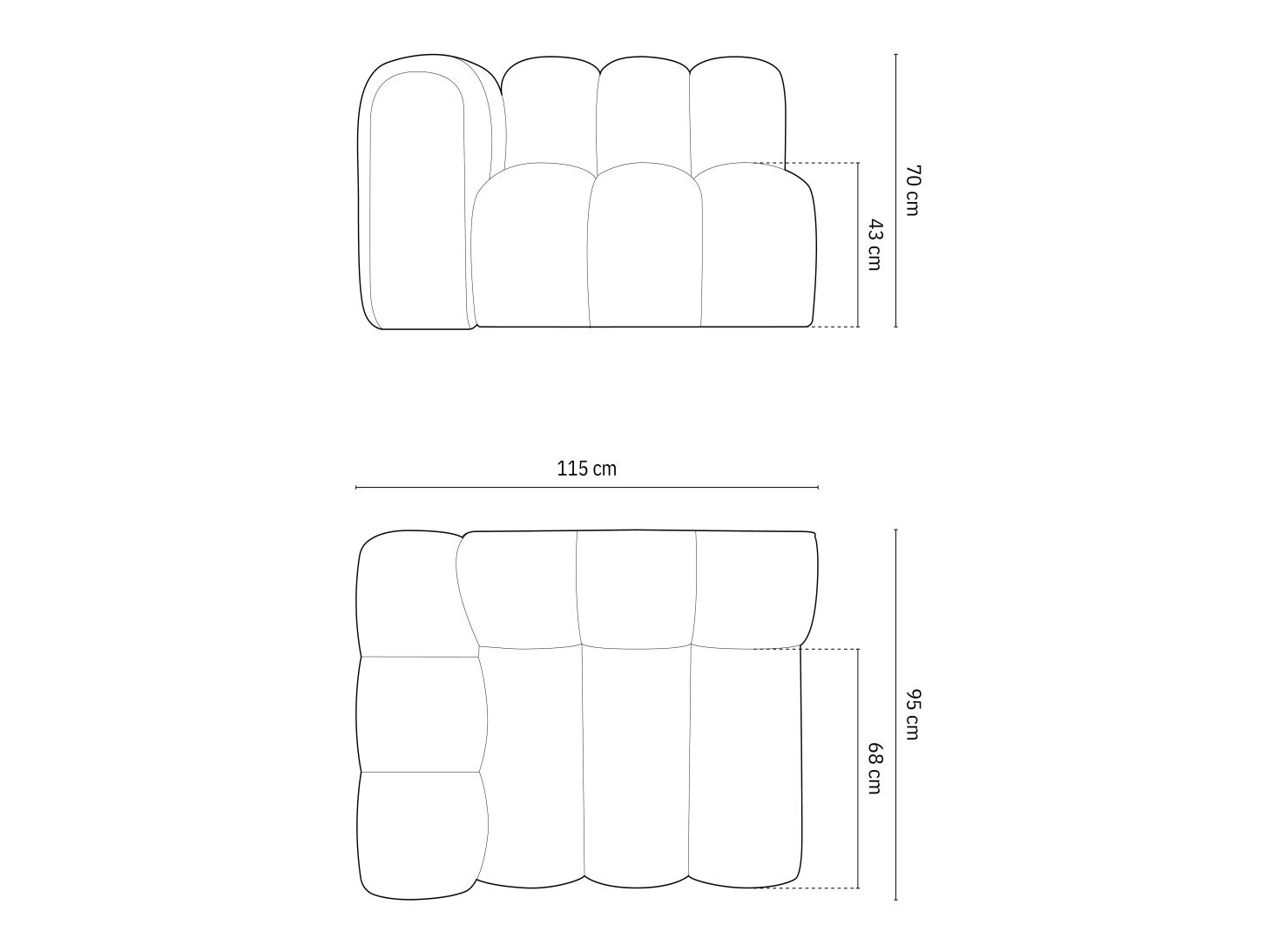Modulaarinen istuinyksikkö Cirleve 110 (Salvador 19)