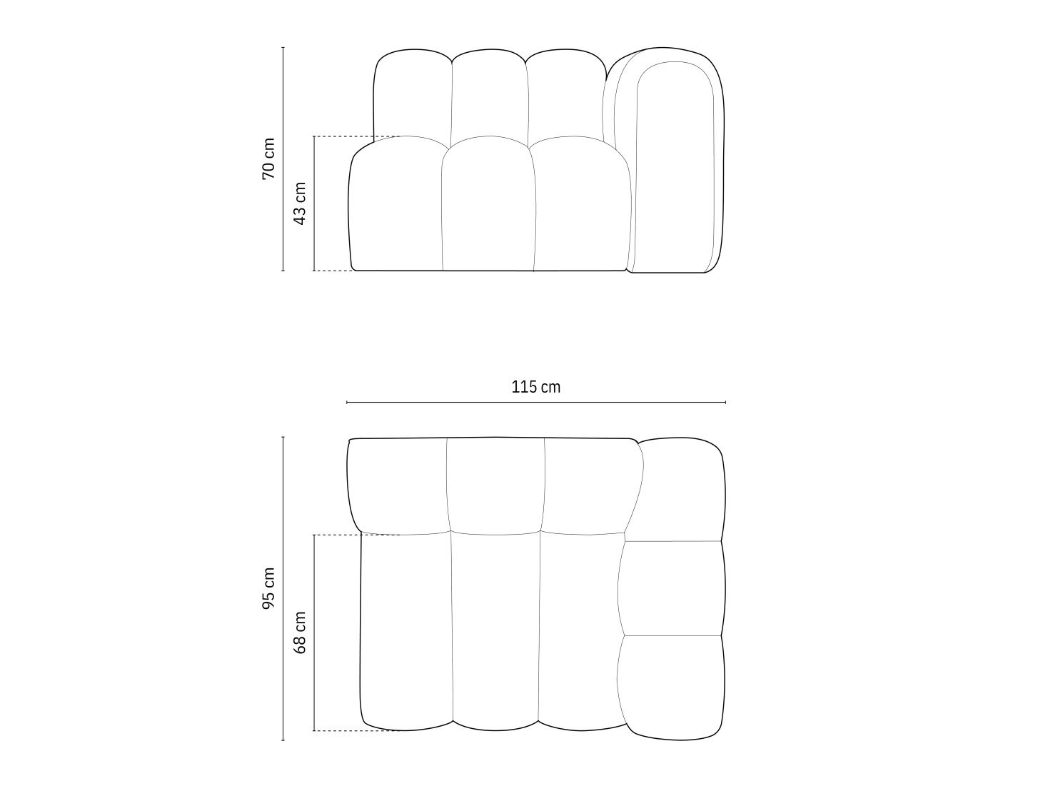 Modulaarinen istuinyksikkö Cirleve 110 (Salvador 19)