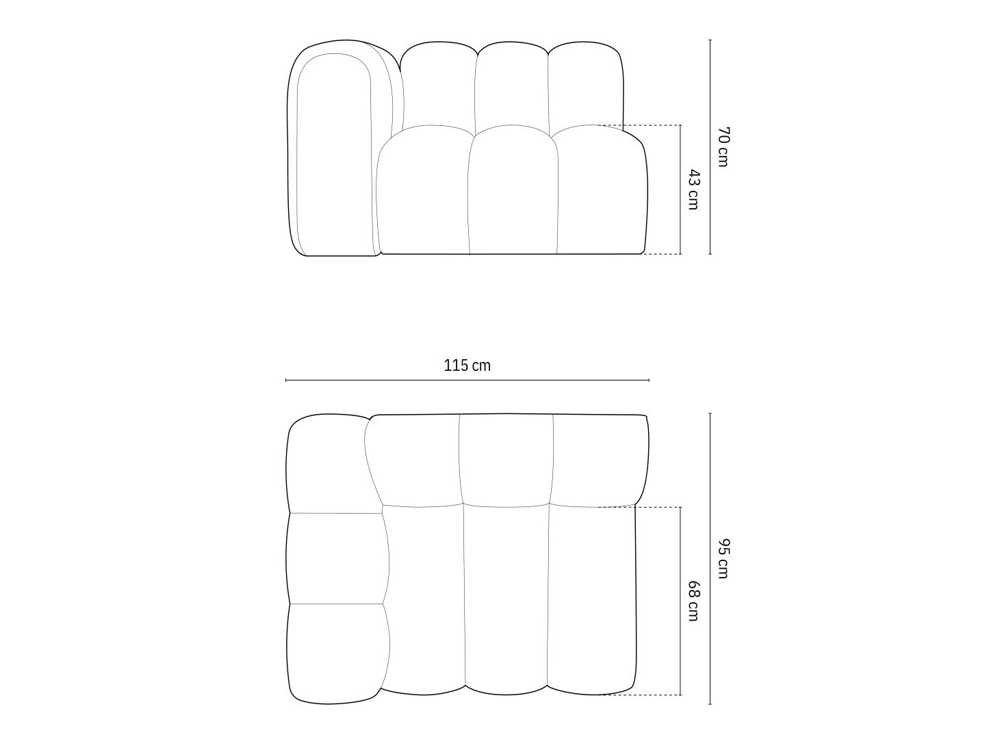 Modulaarinen istuinyksikkö Cirleve 110 (Salvador 10)