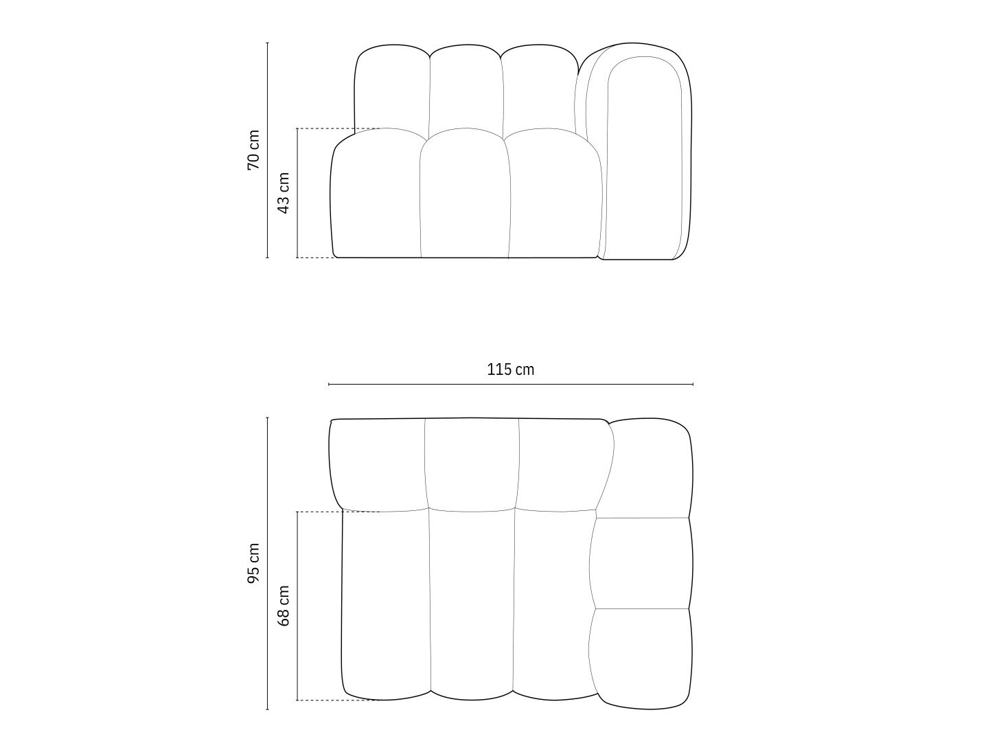 Modulaarinen istuinyksikkö Cirleve 110 (Salvador 10)