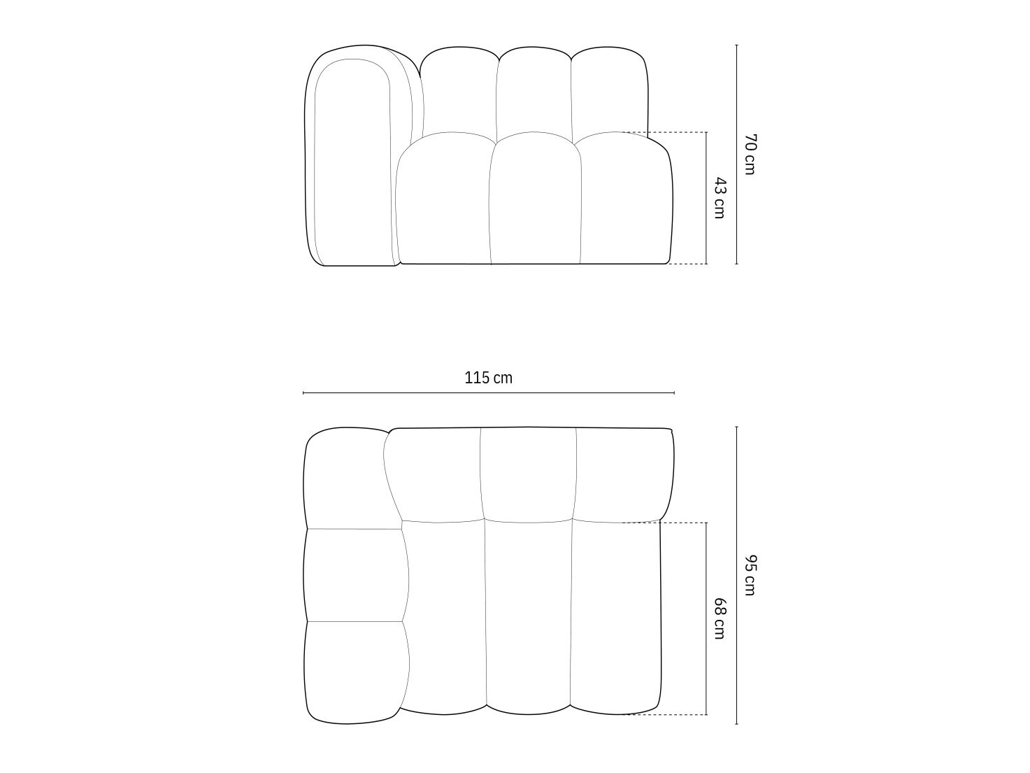 Modulaarinen istuinyksikkö Cirleve 110 (Salvador 12)