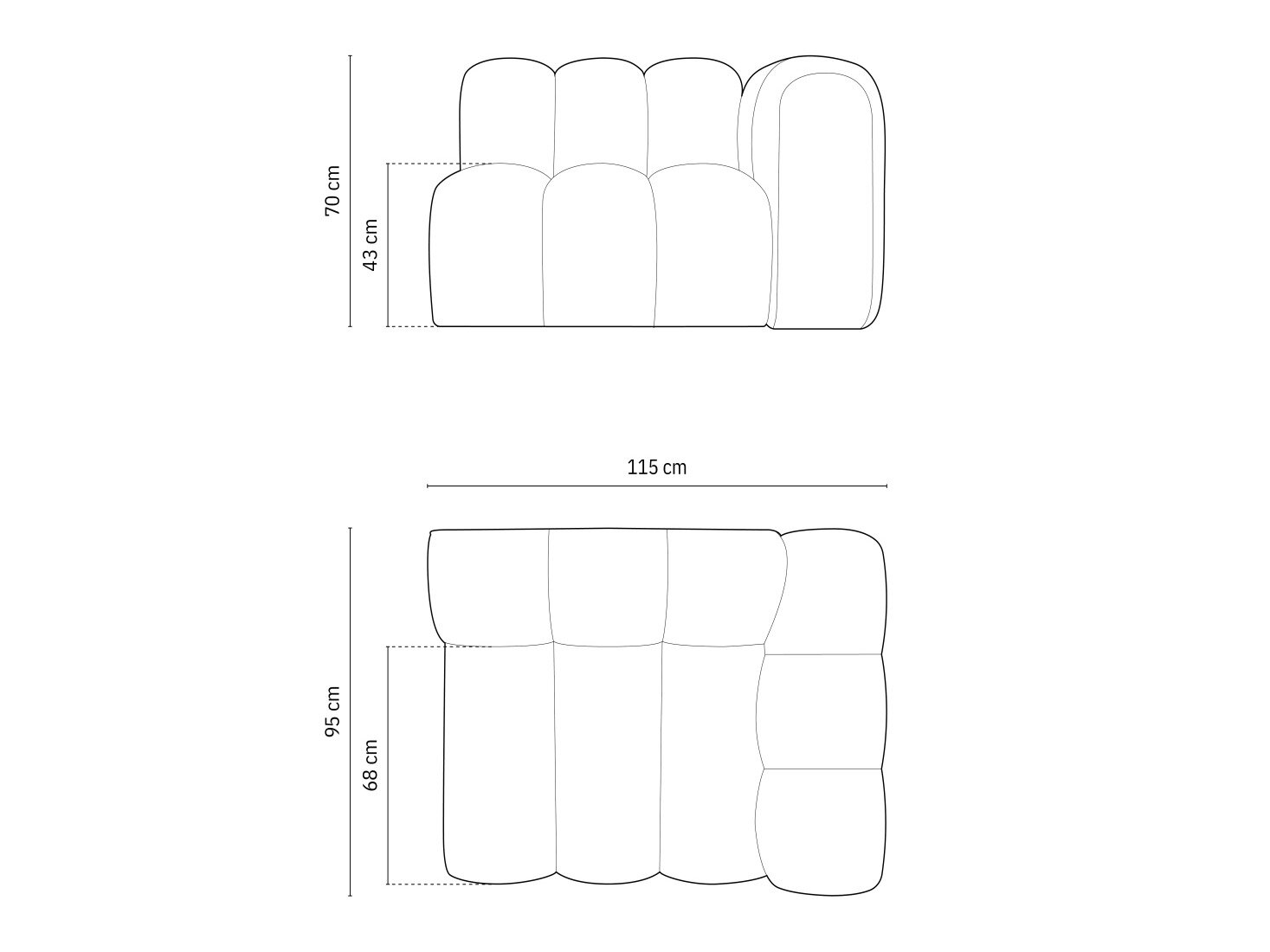 Modulaarinen istuinyksikkö Cirleve 110 (Salvador 12)