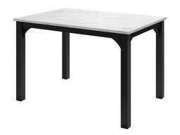 Pöytä Oswego 135 (Valkoinen marmori + Musta)