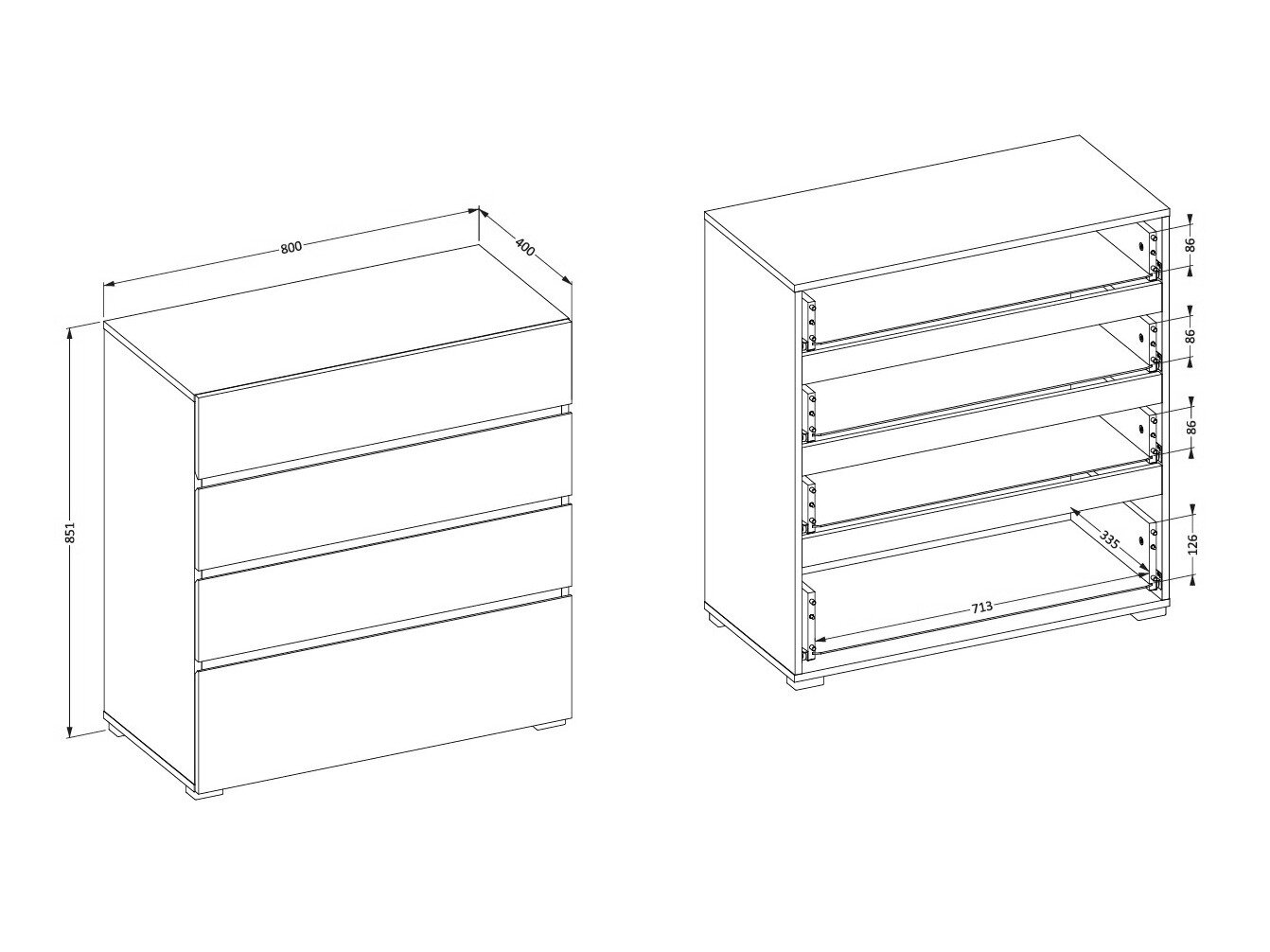 Lipasto Alfere 121 (Valkoinen)