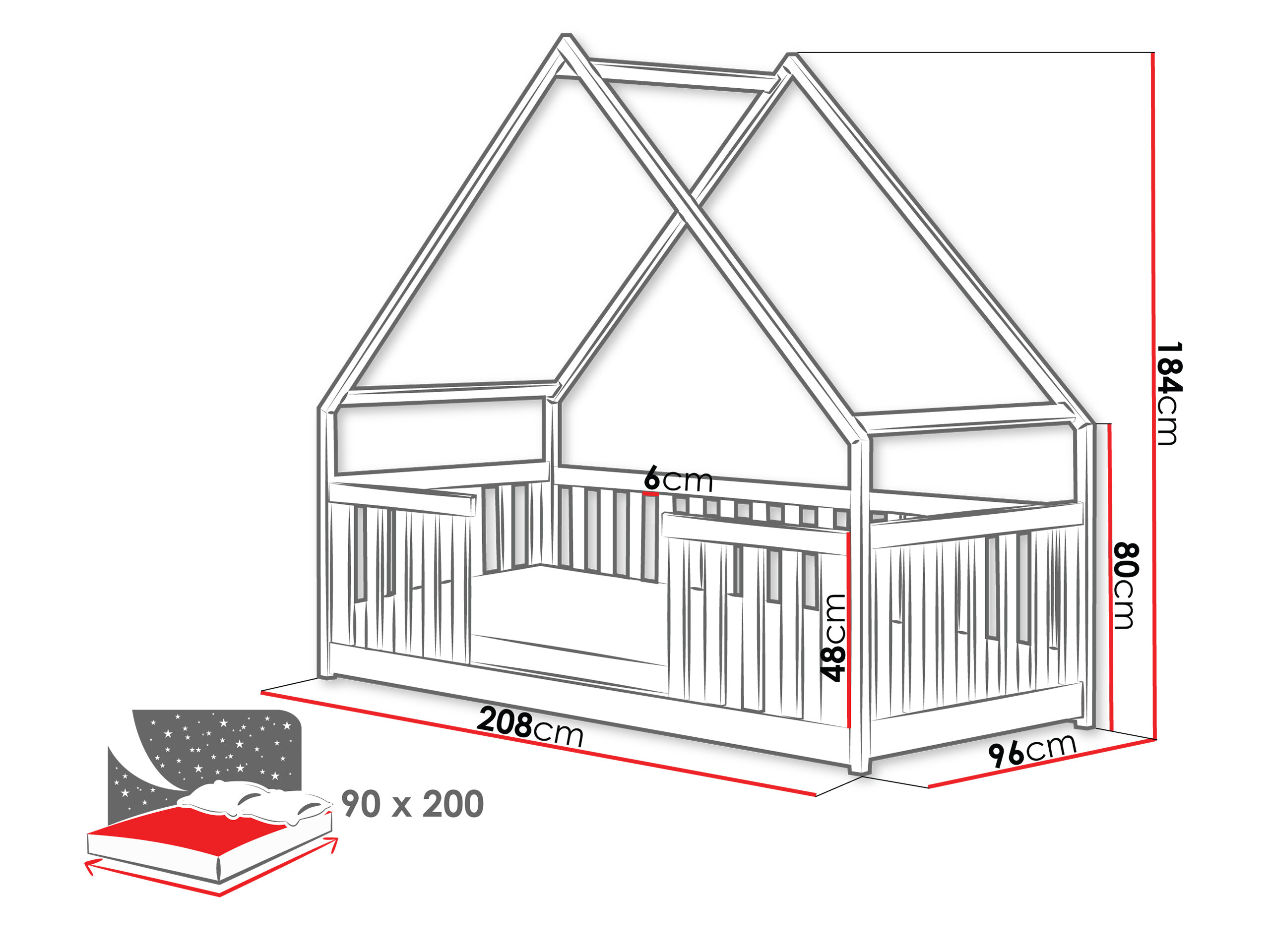 Sänky Vista 114 (Kashmir)