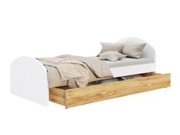 Sänky Aurora 177 (Valkoinen + Craft tammi)