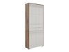 Bookcase Tentoru 105 (Glossy grey + Dark Flagstaf oak)