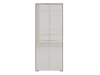 Bookcase Tentoru 105 (Glossy grey + Dark Flagstaf oak)