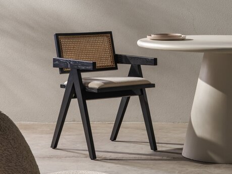 Tuoli Burleson 348 (Musta + Vaalea beige)