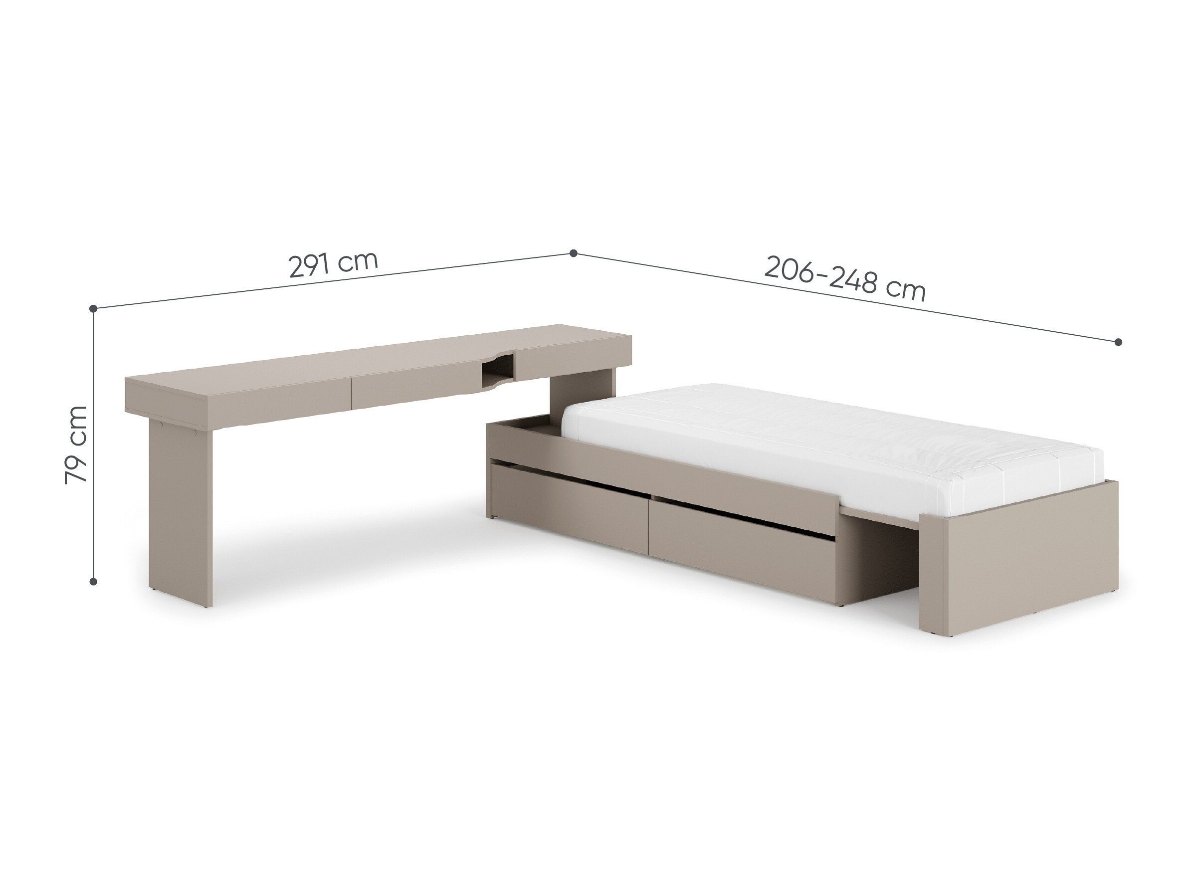 Furniture set Evareve 117 (Left)
