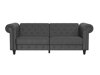 Chesterfield-sohva Tulsa 217 (Tummanharmaa)