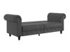 Chesterfield-sohva Tulsa 217 (Tummanharmaa)