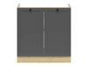 Modulaarinen allaskaappi ovilla Classic Grey Oak 101