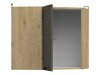 Modulaarinen kulmakaappi seinälle Classic Grey Oak 104