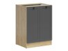 Modulaarinen kaappi ovilla Classic Grey Oak 105