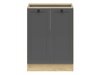 Modulaarinen kaappi ovilla Classic Grey Oak 105