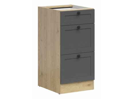 Modulaarinen kaappi vetolaatikoilla Classic Grey Oak 107