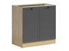 Modulaarinen kaappi ovilla Classic Grey Oak 102