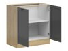 Modulaarinen kaappi ovilla Classic Grey Oak 102