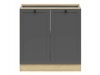 Modulaarinen kaappi ovilla Classic Grey Oak 102