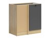 Modulaarinen kulmakaappi Classic Grey Oak 115