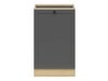 Modulaarinen kaappi ovilla Classic Grey Oak 116