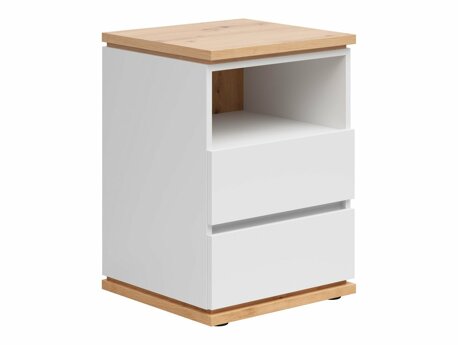 Bedside table Cirfelo 114 (White + Artisan oak)