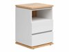 Bedside table Cirfelo 114 (White + Artisan oak)