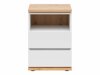 Bedside table Cirfelo 114 (White + Artisan oak)