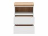 Bedside table Cirfelo 114 (White + Artisan oak)