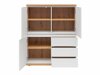 Chest of drawers Cirfelo 115 (White + Artisan oak)