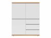 Chest of drawers Cirfelo 115 (White + Artisan oak)