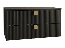 Kylpyhuoneen allasseinäkaappi Panium (Musta)