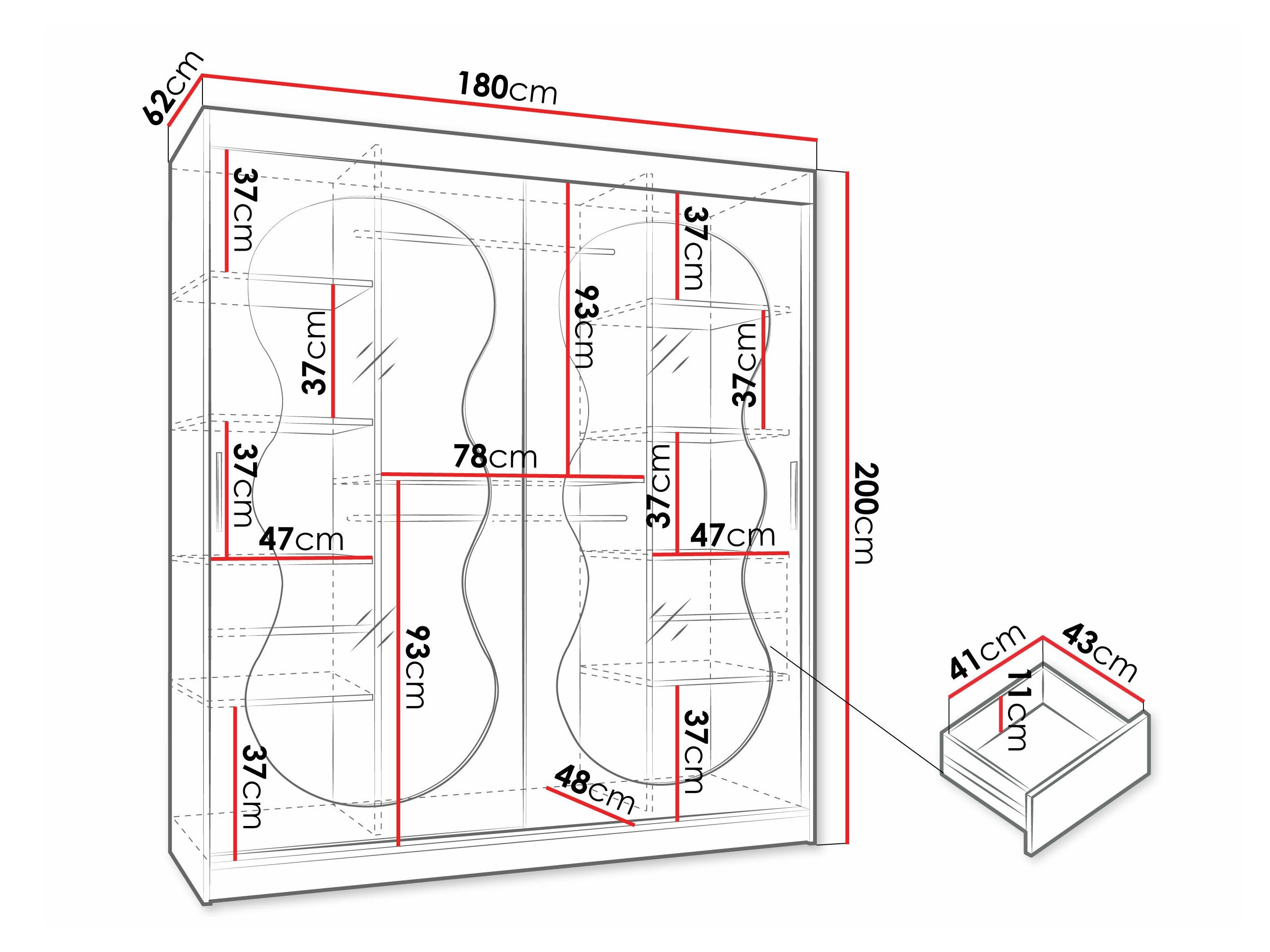 Vaatekaappi Hartford 530 (Kashmir)